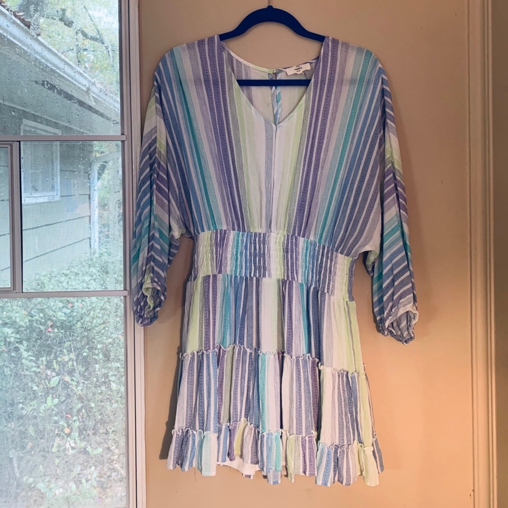 Entro • Striped Elastic Waist Dress